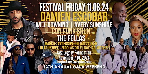 Imagem principal do evento Damien Escobar  | Will Downing/Avery Sunshine | Con Funk Shun |The Fellas