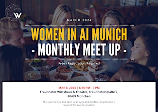 Women in AI Munich  - Monthly Meet Up - March 2024 primary image