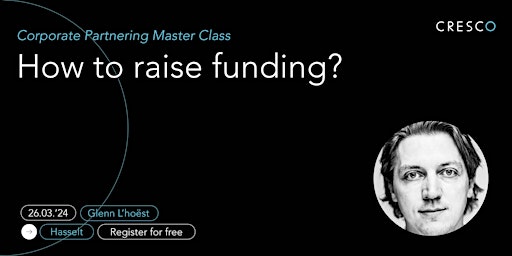 Imagem principal do evento Master Class - How to raise funding?