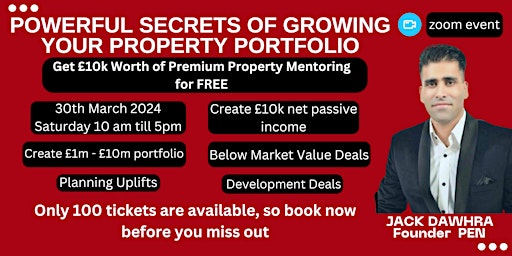 Hauptbild für Powerful Secrets of Growing Your Property Portfolio