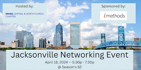 Primaire afbeelding van Jacksonville Healthcare Professionals & Health IT Networking Social