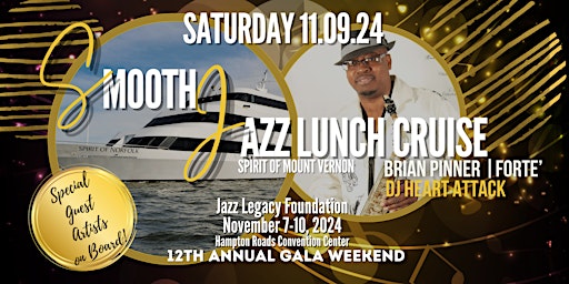 Primaire afbeelding van Smooth Jazz Lunch Cruise & Day Party / Spirit of Mt. Vernon