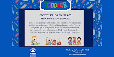 Image principale de Toddler Open Play