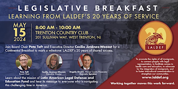 Learning from LALDEF's 20 Years of Service - Legislative Breakfast