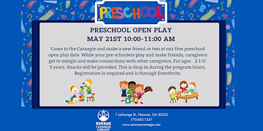 Preschool Open Play primary image