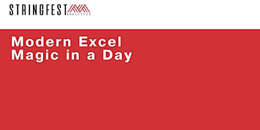 Primaire afbeelding van Modern Excel Magic in a Day