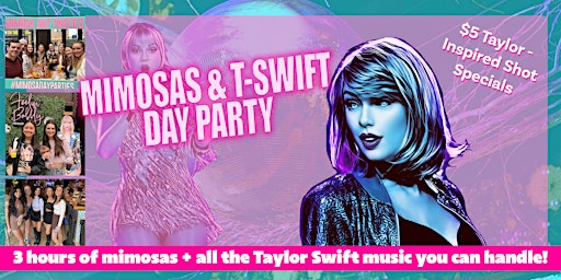 Primaire afbeelding van Mimosas & T-Swift Day Party at Old Crow - Includes 3 Hours of Mimosas!