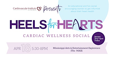 Imagen principal de Heels for Hearts: Cardiac Wellness Social (Meridian)