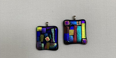 Make your own glass coasters and dichroic pendant in my workshops