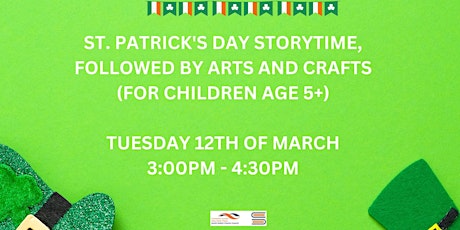 St. Patrick's day storytime & crafts for kids age 5+ primary image