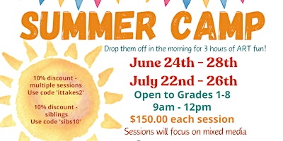 Imagen principal de WakaDoodles Summer Vacation Camp - June 24th-28th