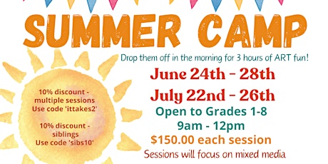 WakaDoodles Summer Vacation Camp -July 22nd-26th