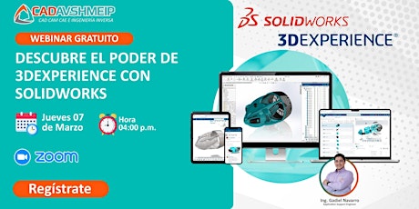 Descubre el Poder de 3DExperience con SolidWorks Tarde primary image