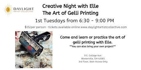 Creative Night with Elle - Learn the Art of Gelli Printing