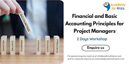 Imagen principal de Financial & Basic Accounting Principles for PM Training in Morristown, NJ