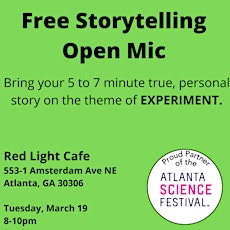 Storytelling Open Mic: EXPERIMENT primary image