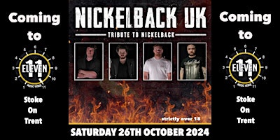 Imagem principal do evento Nickelback UK live at Eleven Stoke