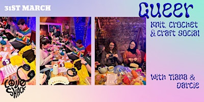 Imagem principal do evento Queer Knit , Crochet & Craft Circle