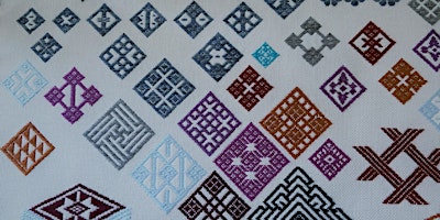 Imagen principal de Kogin counted thread Sashiko embroidery