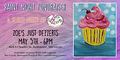 Cupcake Paint Night Fundraiser primary image