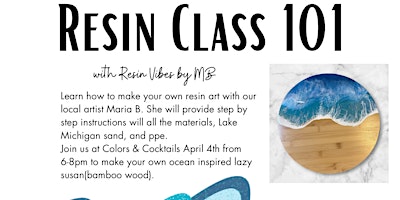 Resin Class 101: Make an ocean inspired lazy susan primary image