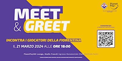 Imagem principal do evento Meet & Greet con i giocatori della Fiorentina