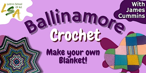 Primaire afbeelding van (B)Crochet Blankets 1 Day Workshop, Sun 7th Apr2024,10:am-4pm.