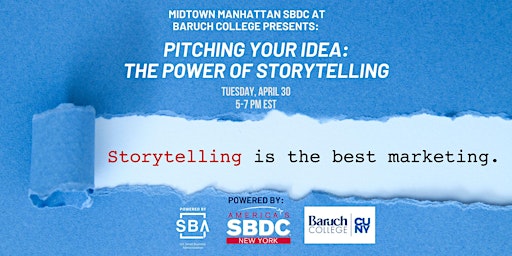Imagem principal do evento Pitching Your Idea: The Power of Storytelling
