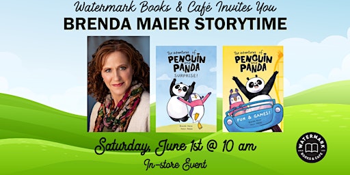 Imagem principal do evento Watermark Books & Café Invites You to Brenda Maier