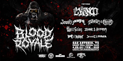 Imagen principal de BloodRoyale ft. Chango , Joust b2b Mongrel, Bonker b2b Ouroboros & More