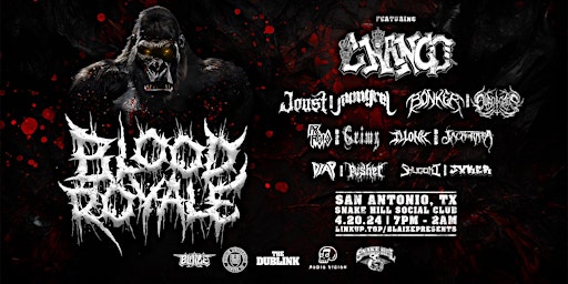 Imagen principal de BloodRoyale ft. Chango , Joust b2b Mongrel, Bonker b2b Ouroboros & More