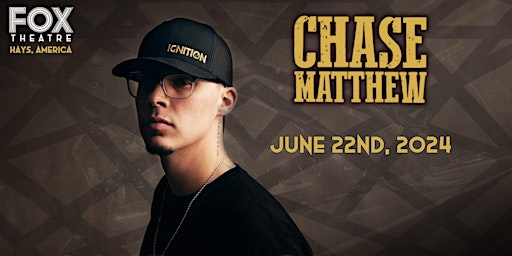 Chase Matthew LIVE @ The Fox Theatre  (Ages 18+) primary image