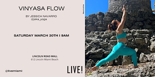 Imagem principal de LIVE! EXPERIENCE | VINYASA FLOW by JESSICA NAVARRO