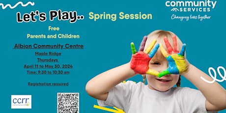"Let's Play" is a free play program for children and their families 0-5 yrs