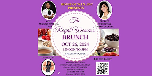 Primaire afbeelding van THE ROYAL WOMEN'S BRUNCH