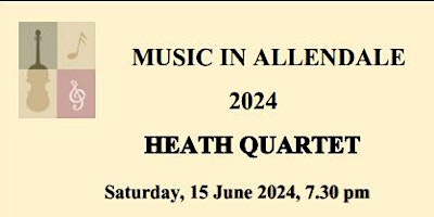 Imagem principal do evento Music in Allendale  Heath Quartet