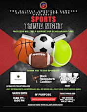 Sports Trivia Night Fundraiser X Haitian American Lawyers Association of NY primary image