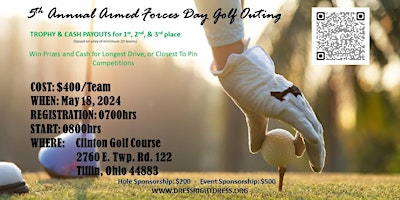 Primaire afbeelding van 5th Annual Armed Forces Day Golf Outing