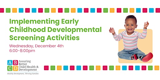 Implementing Early Childhood Developmental Screening Activities primary image