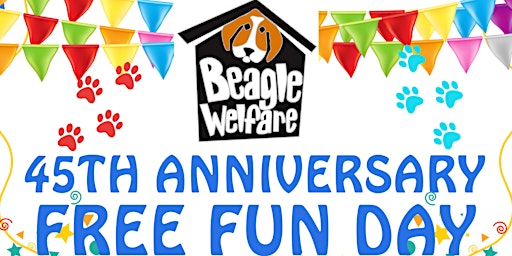 Primaire afbeelding van Beagle Welfare 45th Anniversary Fun Day