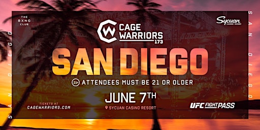 Image principale de Cage Warriors 173: San Diego