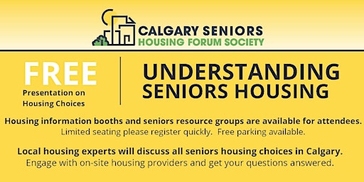 Primaire afbeelding van Spring 2024 - A FREE Presentation On Understanding Seniors Housing