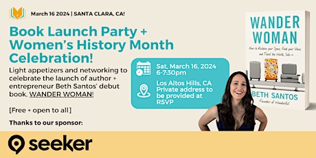 WANDER WOMAN Launch Party + Women's History Month Celebration!  primärbild