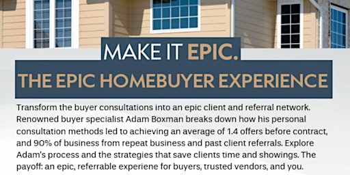Epic Homebuyer Experience with Adam Boxman primary image