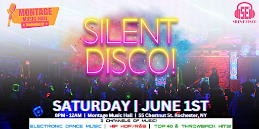 Imagem principal do evento SILENT DISCO at Montage Music Hall! - 6/1/24