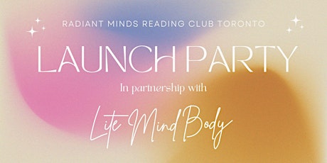 Radiant Minds Reading Club Launch Party primary image