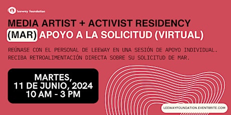 Imagem principal de 6/11 Media Artist + Activist Residency – apoyo a la solicitud (virtual)