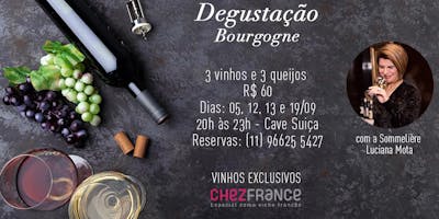 Degustação especial de vinhos da Bourgogne