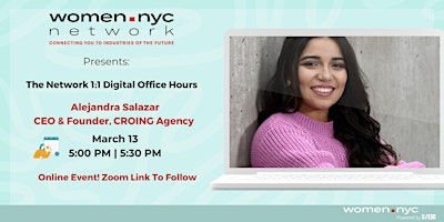Women.NYC Network | 1:1 Digital Office Hours with Alejandra Salazar primary image