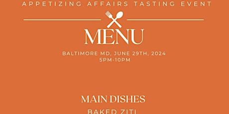 Upcoming Caterer Tasting Event